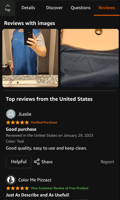 "Amazon's Best: Comforty Sporty Adult Bib with Glowing Customer Reviews"